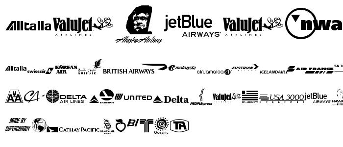 Airline Logos Past and Present police